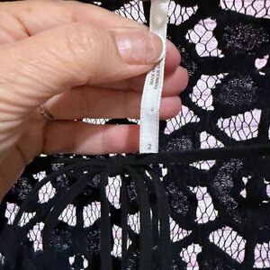 Free People Chic Black Lace Dress